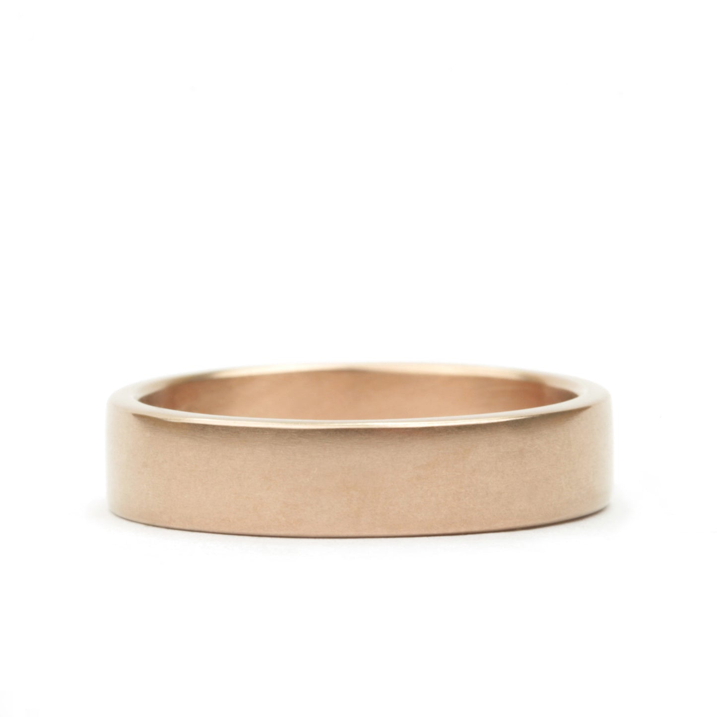 Square Plain Band 5 mm in 18K rose gold