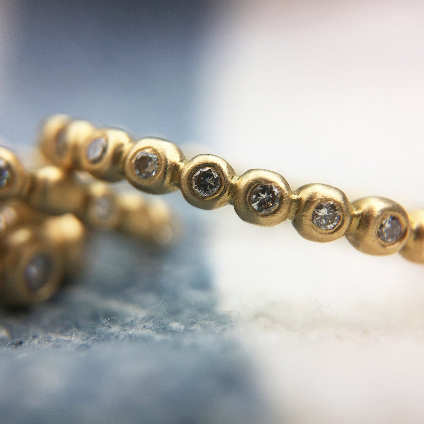 Porch Band with 1.25 mm diamonds, detail