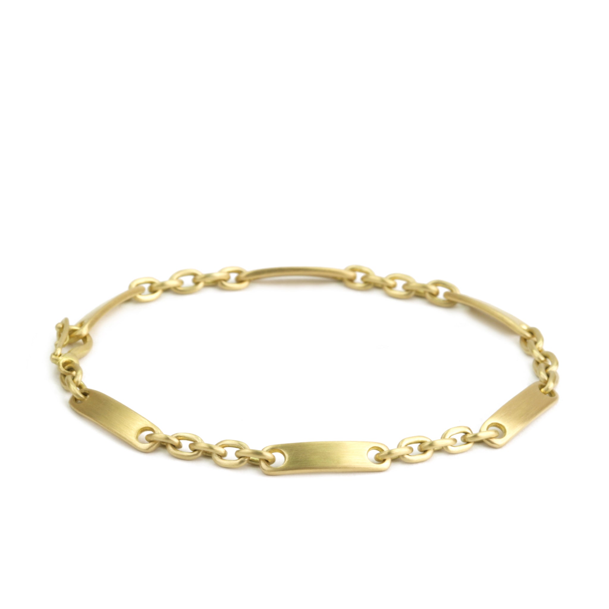 Marian Maurer Code Chain 18K Gold Bracelet
