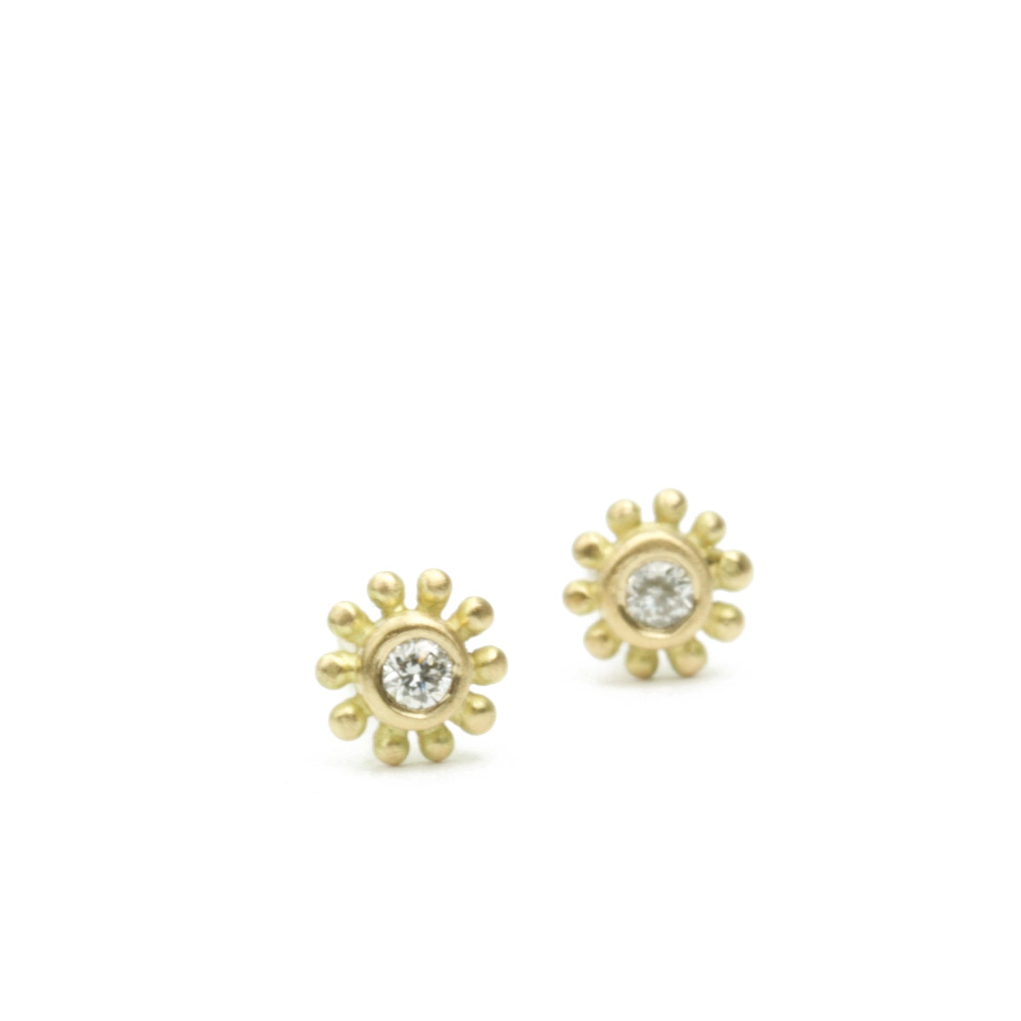 Palace Stud Earrings with diamonds