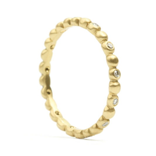 Porch Band with alternating 1.25 mm diamonds, side view