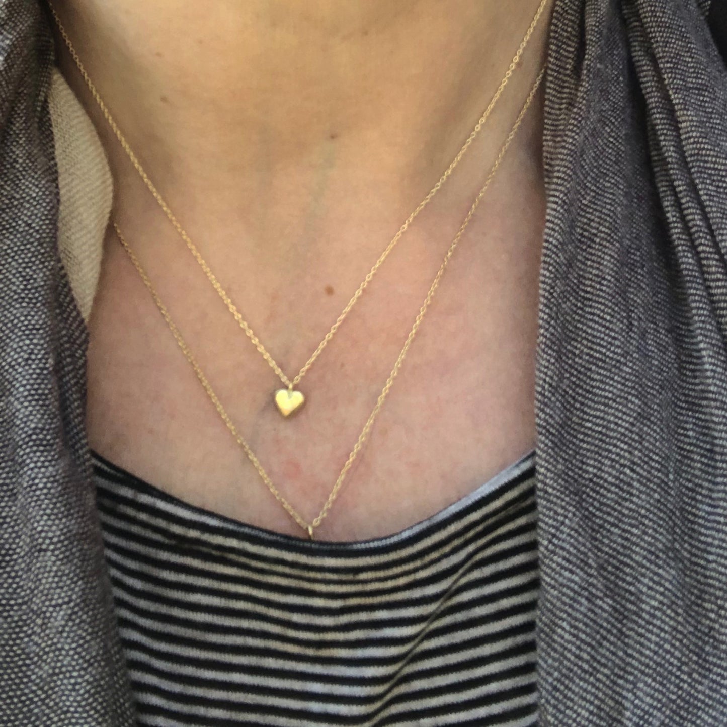 Micro Heart on neck