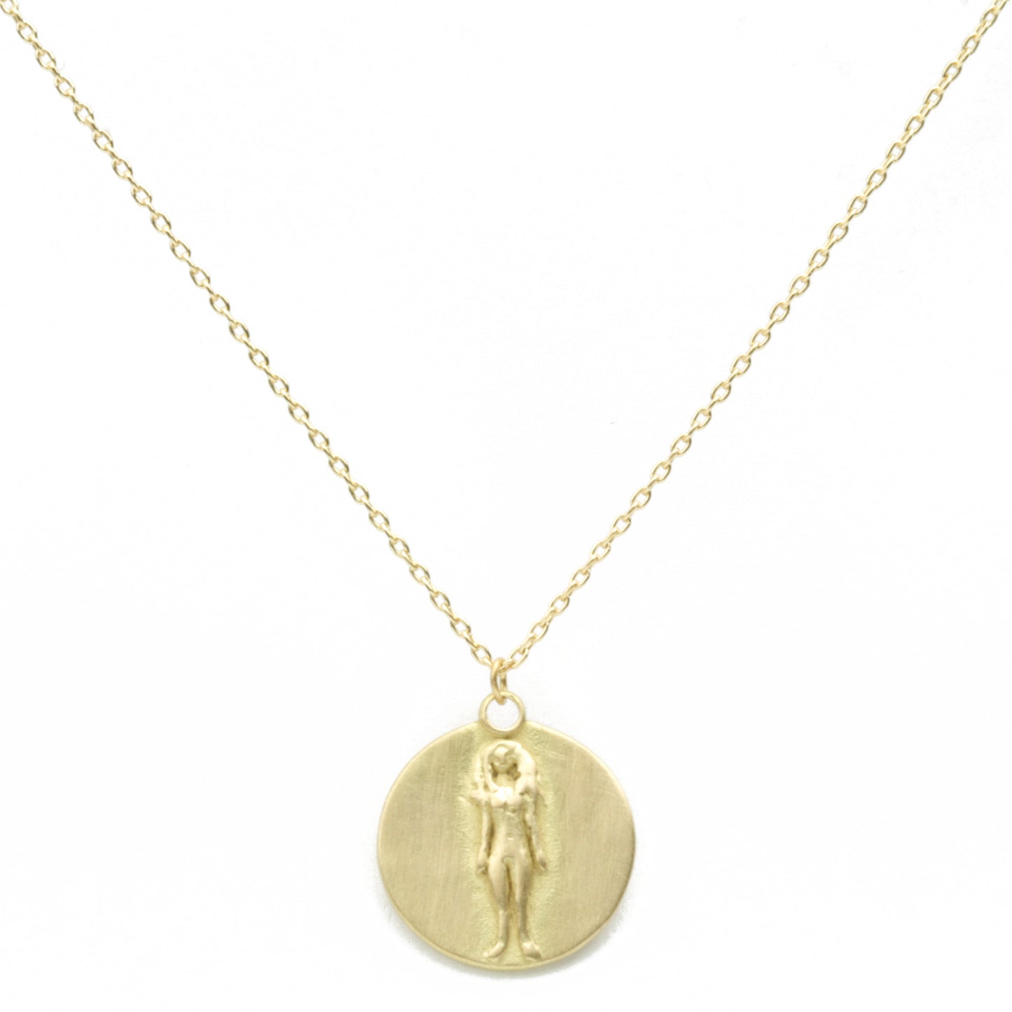 Virgo Medal on cable chain