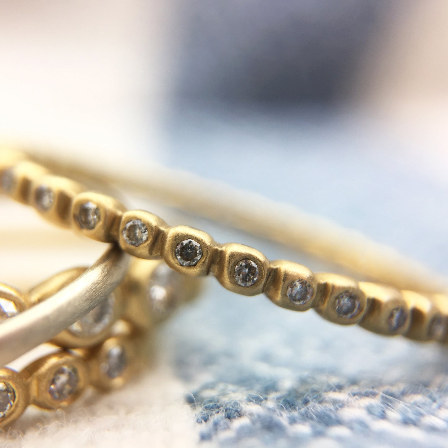Porch Band with 1 mm diamonds, detail