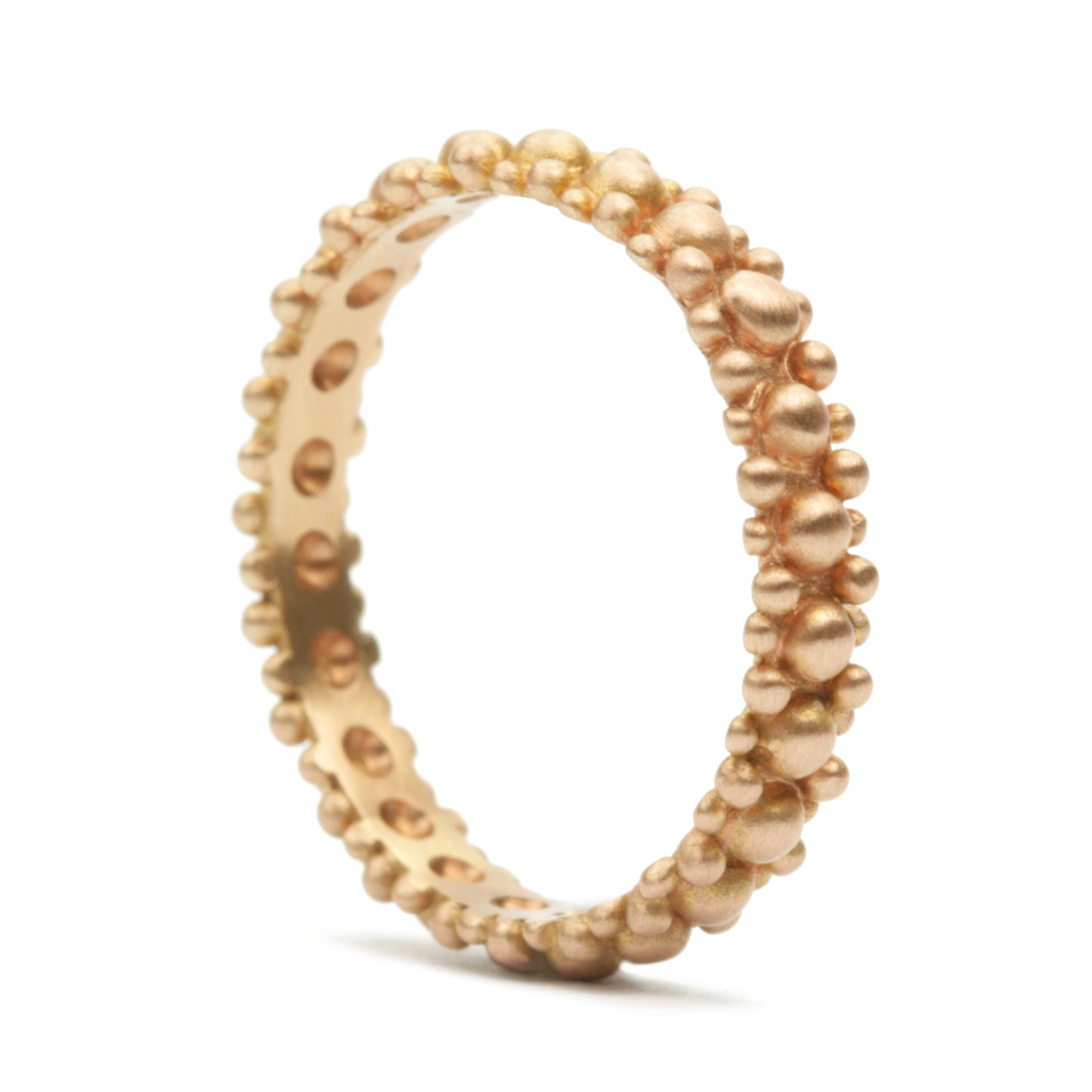 Rebecca Band in 18K rose gold, side view