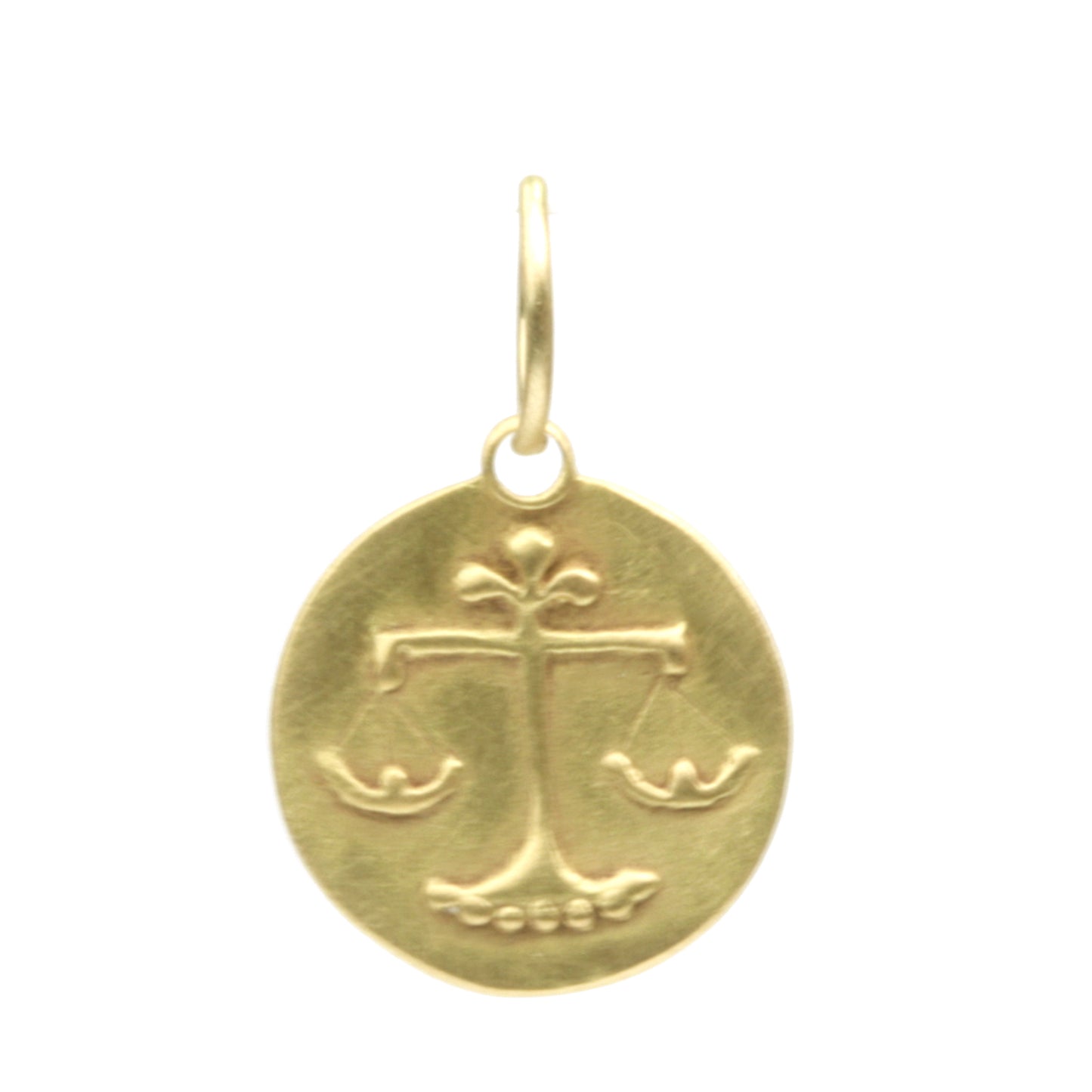 Libra Medal charm with large bale