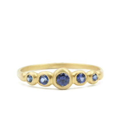 Kima Ring with blue sapphires