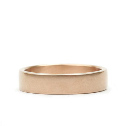 Square Plain Band 5 mm in 18K rose gold