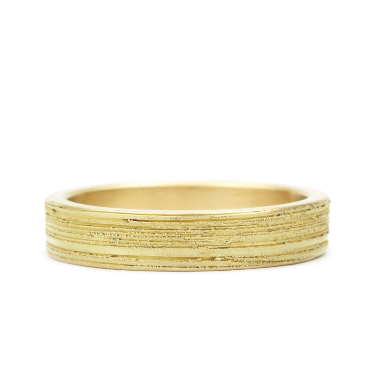 Concrete Band 4.5 mm in 18K yellow gold