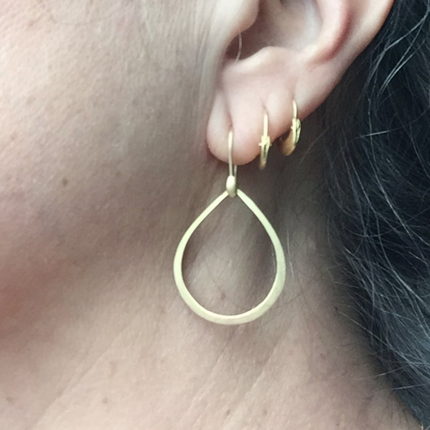 Dakri Hoop Earrings, on ear