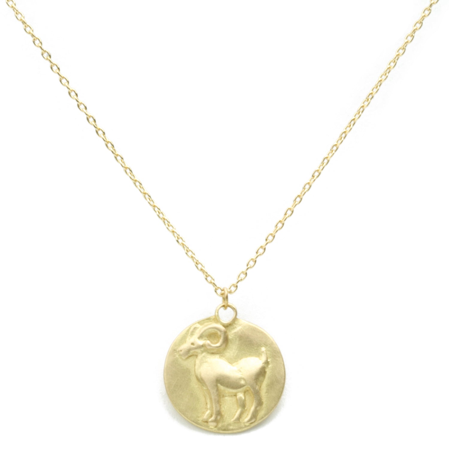 Aries Medal on cable chain