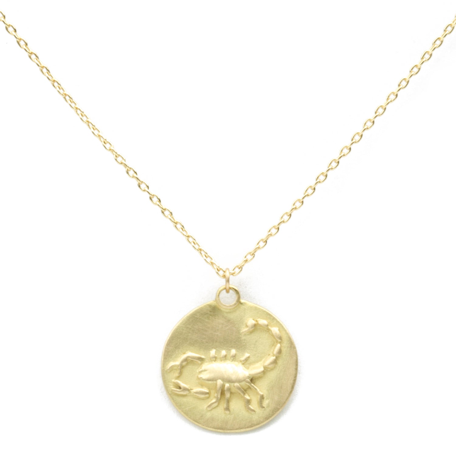 Scorpio Medal with cable chain