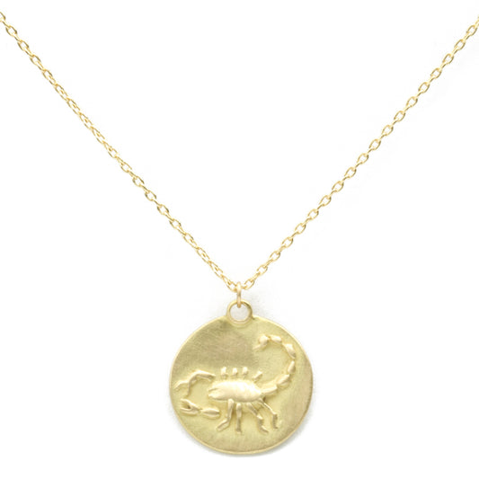 Scorpio Medal with cable chain
