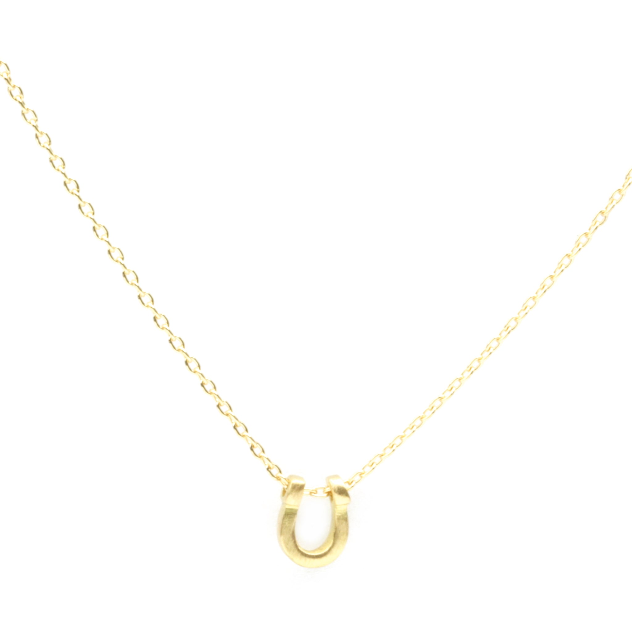 18k gold outlet horseshoe necklace