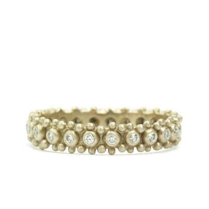 Rebecca Band with diamonds in 18K white gold
