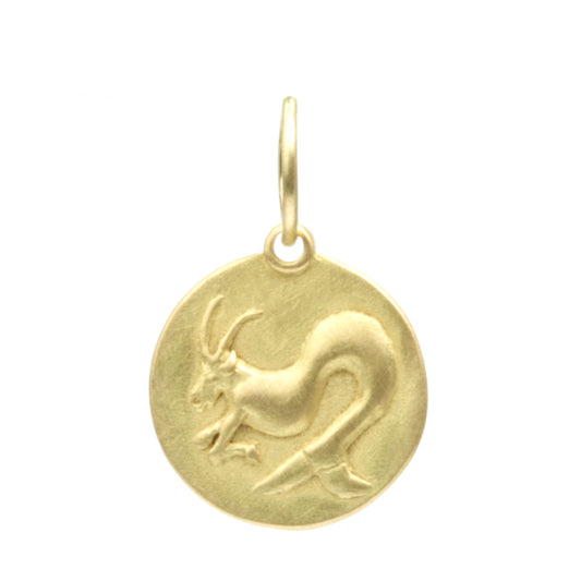 Capricorn Medal charm with large bale