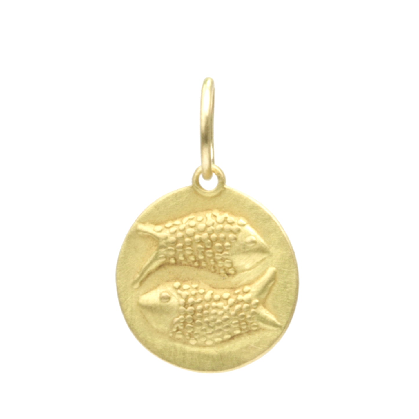 Pisces Medal charm with large bale