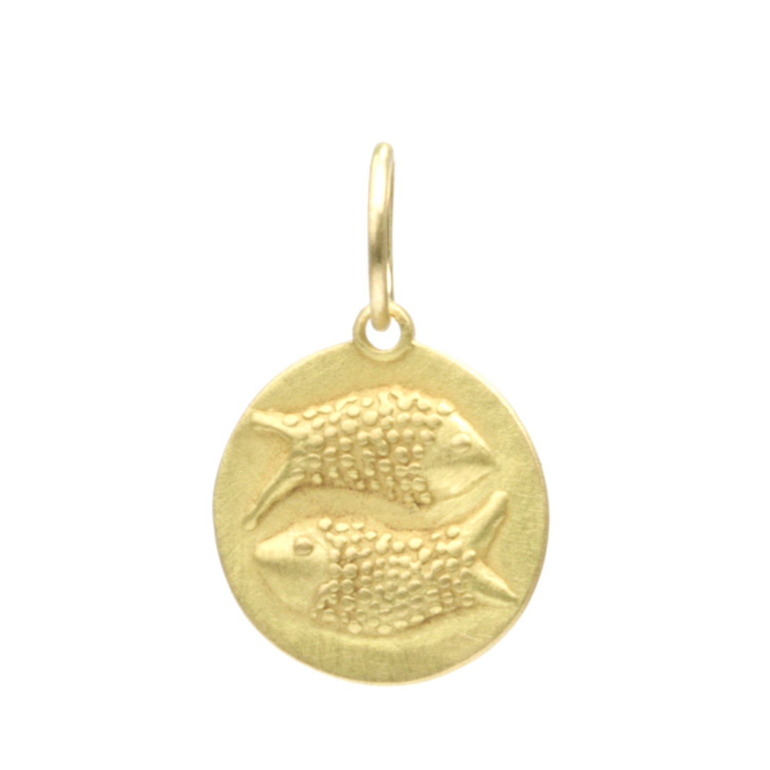 Pisces Medal charm with large bale