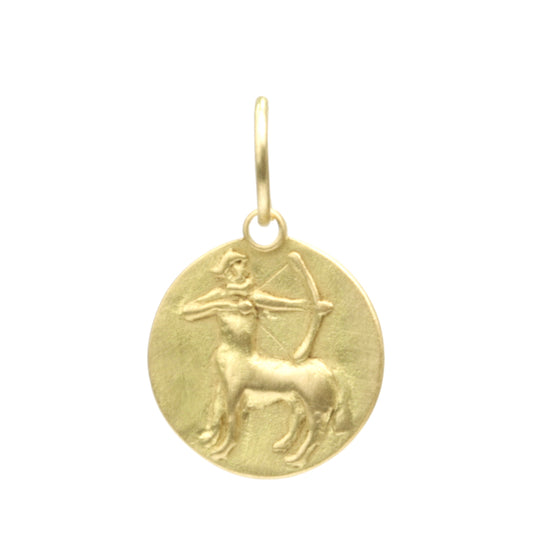 Sagittarius Medal charm with large bale