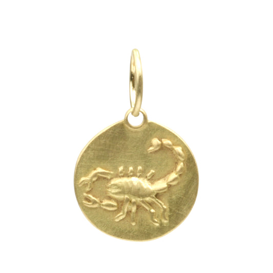 Scorpio Medal charm with large bale