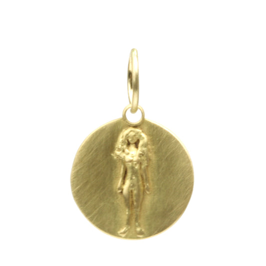 Virgo Medal charm with large bale